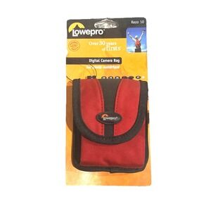Lowepro Small Red Digital Camera Bag Case NWT Strap Compact Travel Hiking